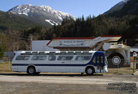 Blue and White Bus and Coach 108 - GMC Fishbowl Suburban