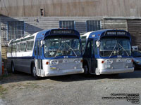 Blue and White Bus and Coach 212 and 208 - GMC Fishbowl Suburban