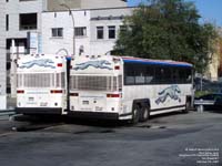 Greyhound Lines 6522 (2000 MCI 102DL3 - 48-state service ADA pool 251) and 6492 (1999 MCI 102DL3 - 55 passengers - Northeast USA only service pool 113)