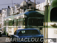 San Francisco Muni 1022 PCC streetcar built in 1948