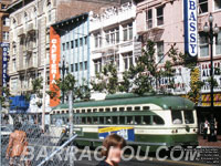 San Francisco Muni 1028 PCC streetcar built in 1948