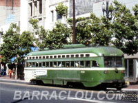 San Francisco Muni 1029 PCC streetcar built in 1948