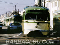San Francisco Muni 1130 PCC streetcar