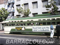 San Francisco Muni 1154 PCC streetcar
