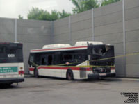 Toronto Transit Commission - TTC 1671 - 2008 Orion VII NG Hybrid - Caught fire inside the Mount Dennis garage, May 2011
