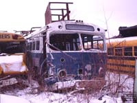 Ex-Sherbrooke Transit 265 - 1950's Prevost Citadin, extended in the 60's by Sherbrooke Coach Manufacturing - Used for car parts storage - Now scrapped