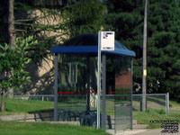 Panneau d'arrt d'autobus CRT Lanaudire - MRC d'Autray bus stop sign