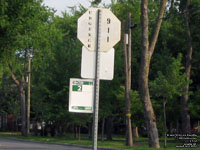 Panneau d'arrt d'autobus CTJM bus stop sign