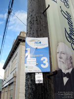 Panneau d'arrt TCA MRC de Montmagny bus stop sign
