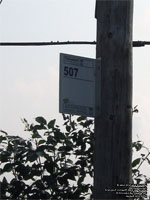 Panneau d'arrt du transport collectif MRC de Joliette bus stop sign
