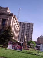 The City Hall and the old Sheraton Hotel