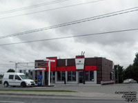 Esso gas station in Val-d'Or,QC
