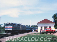 Amtrak 334 - F40PH - It runned once on the American Orient Express and it is now sold to the Panama Canal Railway (PCR) 11/04