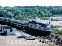 Amtrak 343 - F40PH - To Trans Texas Rail Shop TTRX 343