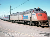 Amtrak 349 - E8A (Renumbered AMTK 466 (2nd) -- Ex-BN 9965, nee CBQ 9965)