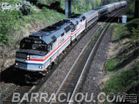 Amtrak 414 - F40PH and 365 - F40PHR (Build with internal parts from SDP40F 515) To AMT 330 via VRE V33