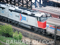 Amtrak 533 - 1973-74 SDP40F (Traded and parted out to build the F40PHR 390, then sold to METX 216)