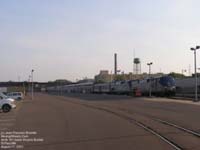 An eastbound Empire Builder leaded by Amtrak 181 & 204 stop over St.Paul,MN