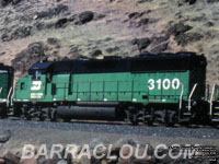 BN 3100 - GP50 (To BNSF 3100, then IORY 5001, then CBNS 5001 -- Ordered as SLSF 791; Delivered as BN 3100)