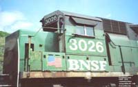 BNSF 3026 - GP40E (ex-BN 3553, exx-BN 3008, nee CB&Q 178)