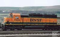 BNSF 7309 - SD40-2 (Re# BNSF 6969, then MJRX 6969 -- nee CN 5161)