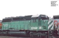 BNSF 7921 - SD40-2 (To HLCX 7921 -- ex-BN 7921, nee C&S 7921)