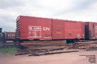 Canadian National Railway - CN 45363 (ex-CN Buffalo Manitoba grain service boxcar)