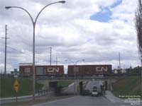 Canadian National Railway - CN 73810 and 73809 - Work boxcars