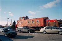 Grand Trunk Western Railroad - GTW 79062, retired and now displayed in the parking lot of a McDonald's restaurant in Quebec City,QC.