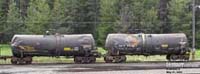 Two accidented ULTX and GATX tank cars in Kamela,OR