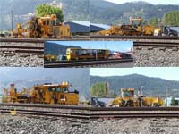 MOW equipment on BNSF Railway, Lyle,WA