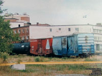 Wrecked Bangor and Aroostook boxcar