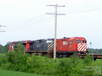 CN 2305, BCOL 4650 and NBEC 4214 (MLW C-424) - CN Train 308