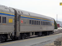 Via Rail 4117 (4100-serie Stainless steel coach: 74 seats) (ex-RailSea Cruises 3815, exx-Althork Industries 3815, exxx-AMTK 3815, exxxx-AMTK 3900, exxxxx-SP 2220, exxxxxx-T&NO 432, nee SP 2359)