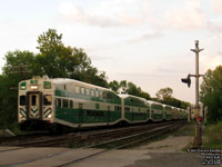 Unidentified Lakeshore East GO Transit train near the Guildwood station in Scarborough