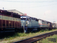 HATX 411 - GP40 (Ex-CSXT, Exx-SBD 6800, Nee L&N 3003) and Amtrak 345 - F40PH-2 (Scrapped by Rail World - MMA)
