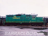 NBSR 3764 - GP9e (Ex-SP 3764, exx-SP 3636, nee SP 5795) - Returned to lessor and sold to Okanagan Valley 3764