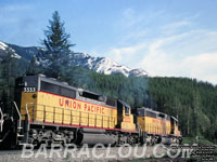 UP 3333 (ex-SD40-2H 8063) and UP 3411 - SD40-2R