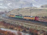 UP 3494, HLCX 7230 & UP SD40-2 3282 (ex-UP 3786) in Lime,OR