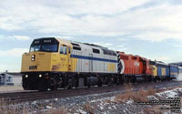 Via Rail 6423 (F40PH-2) - Wrecked 04/99 - Retired 07/99 - Stored in Montreal