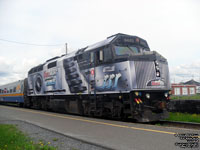 Via Rail 6445 (F40PH-2) - Coors Light Silver Bullet Express