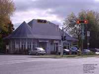 Danville station, Former CN Danville sub, Danville, Quebec. Current use: Tourist kiosk.