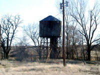 Old Milwaukee Road water tower in Benge