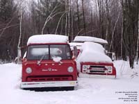 Ford and Chevrolet fire trucks