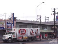 Cerveza Carta Blanca delivery truck in Monterrey