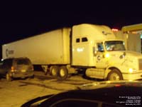 Celadon Canada tractor hauls a U.S. Celadon trailer