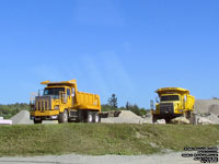 Unidentified dump trucks