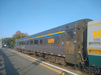 Via Rail 4121 (4100-serie Stainless steel coach: 74 seats) (ex-PPCX 6028, exx-S.L. Feilhauer 6028, exxx-AMTK 6028, exxxx-AMTK 5217, nee RF&P 851)